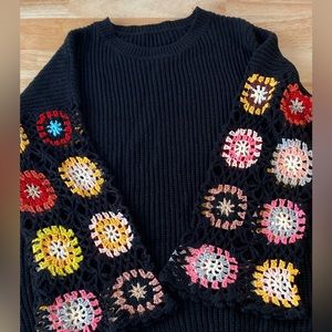 Flower Knit Sweater